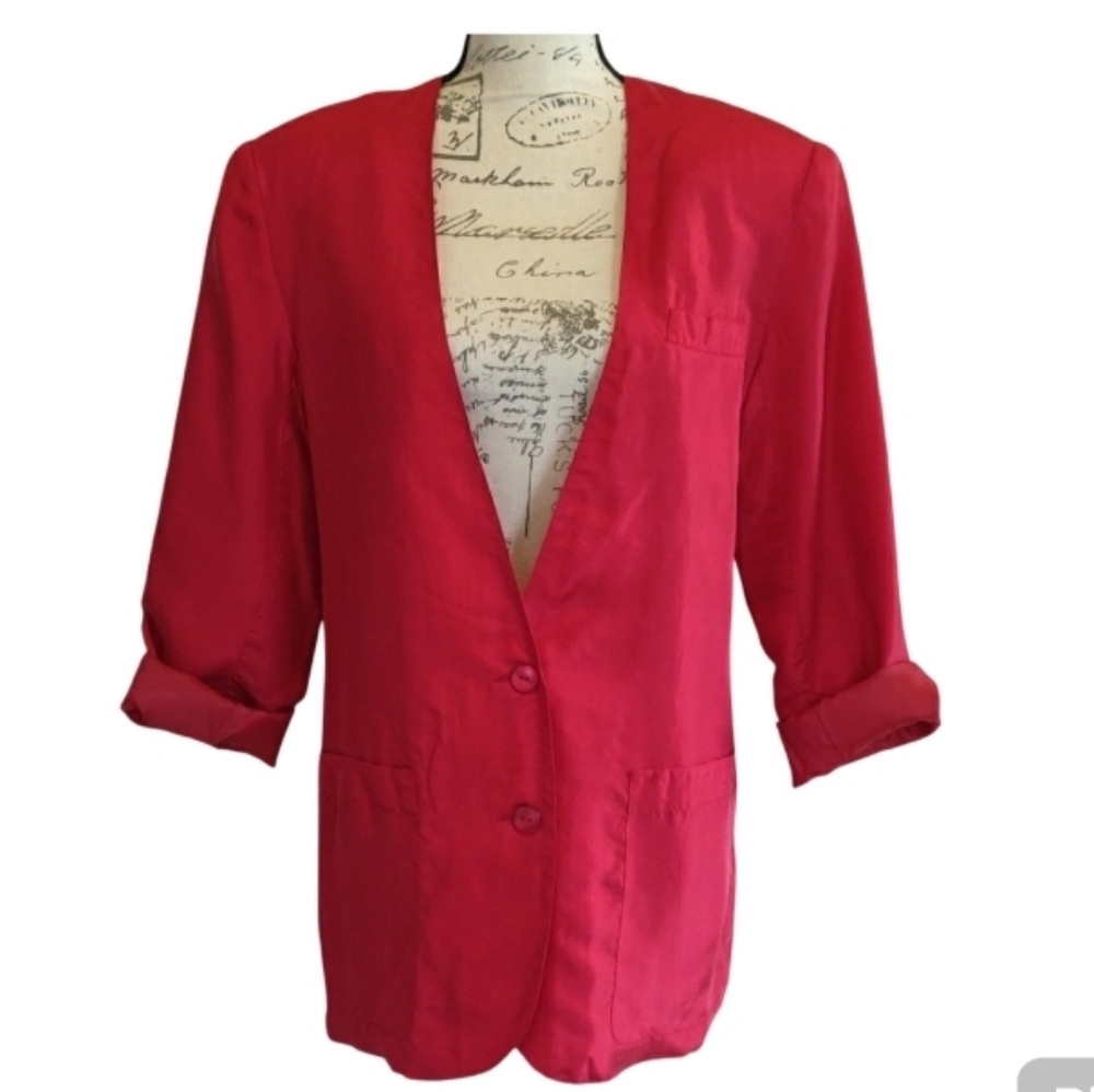 New pure silk jacket.